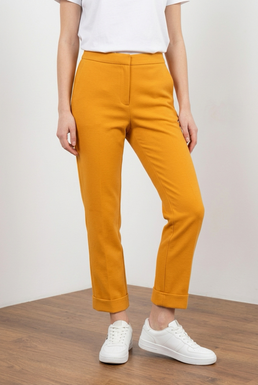 Ann Taylor Eva Casual Ankle Pants Mustard Yellow Size 6